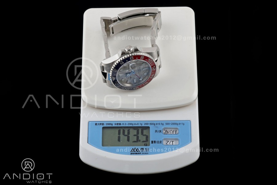 GMT-Master II Blue/Red Ceramic ARF 1:1 Best Edition Meteorite Dial On Oyster Bracelet DD3285 CHS