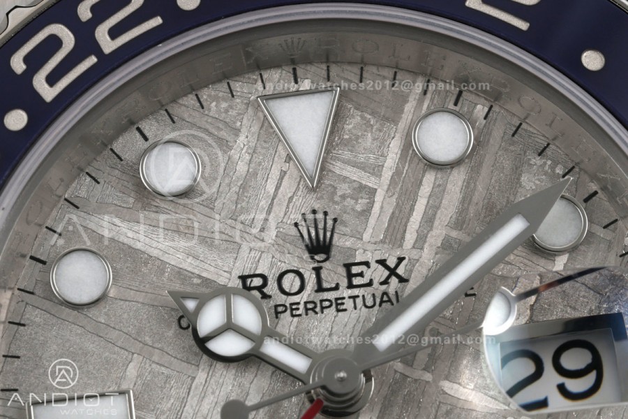 GMT-Master II Blue/Red Ceramic ARF 1:1 Best Edition Meteorite Dial On Oyster Bracelet DD3285 CHS