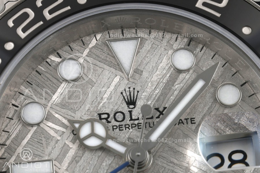 GMT-Master II Blaken Blue Ceramic ARF 1:1 Batman Best Edition Meteorite Dial On Oyster Bracelet DD3285