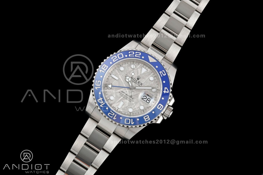 GMT-Master II Blue Ceramic ARF 1:1 Best Edition Meteorite Dial On Oyster Bracelet DD3285 CHS