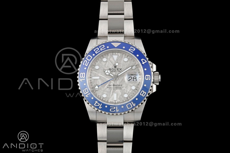 GMT-Master II Blue Ceramic ARF 1:1 Best Edition Meteorite Dial On Oyster Bracelet DD3285 CHS