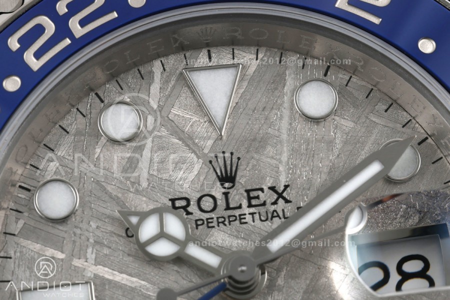 GMT-Master II Blue Ceramic ARF 1:1 Best Edition Meteorite Dial On Oyster Bracelet DD3285 CHS