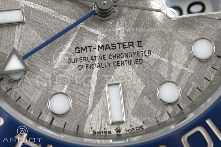 GMT-Master II Blue Ceramic ARF 1:1 Best Edition Meteorite Dial On Oyster Bracelet DD3285 CHS