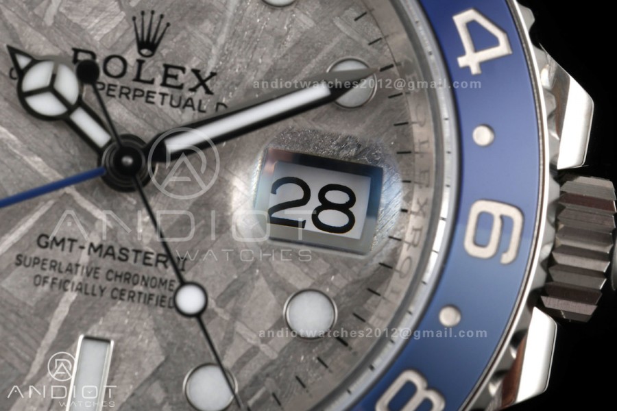 GMT-Master II Blue Ceramic ARF 1:1 Best Edition Meteorite Dial On Oyster Bracelet DD3285 CHS