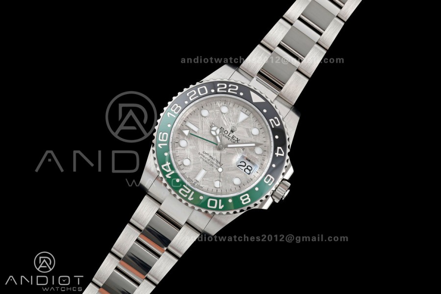 GMT-Master II Blaken Gree Ceramic ARF 1:1 Best Edition Meteorite Dial On Oyster Bracelet DD3285 CHS