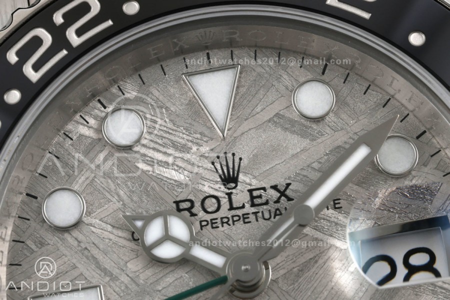 GMT-Master II Blaken Gree Ceramic ARF 1:1 Best Edition Meteorite Dial On Oyster Bracelet DD3285 CHS