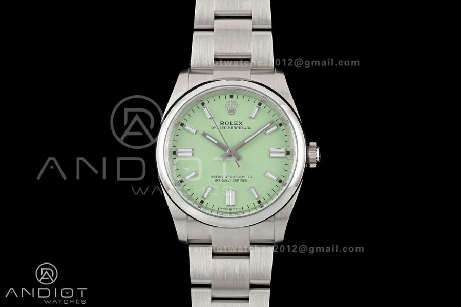 Oyster Perpetual 126000 36mm Clean Plus 1:1 Best Edition 904L Steel Avocado Dial DD3230