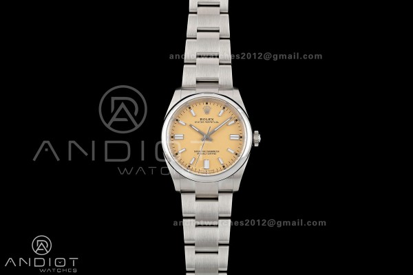 Oyster Perpetual 126000 36mm Clean Plus 1:1 Best Edition 904L Steel Beige Dial DD3230