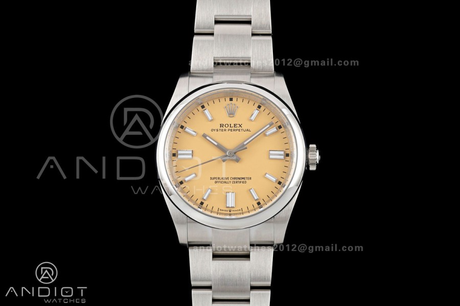 Oyster Perpetual 126000 36mm Clean Plus 1:1 Best Edition 904L Steel Beige Dial DD3230