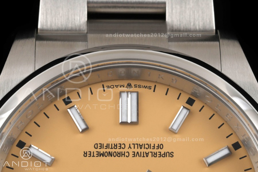 Oyster Perpetual 126000 36mm Clean Plus 1:1 Best Edition 904L Steel Beige Dial DD3230