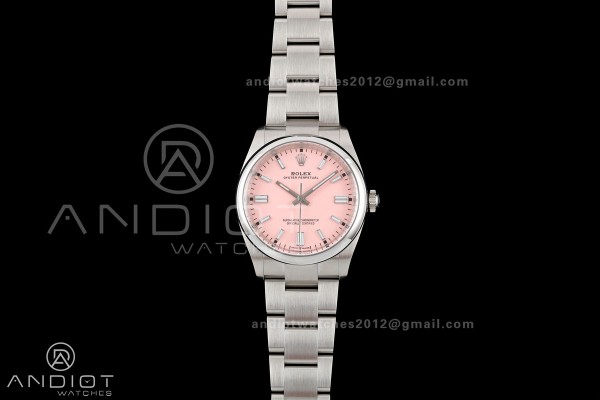 Oyster Perpetual 126000 36mm Clean Plus 1:1 Best Edition 904L Steel Pink Dial DD3230