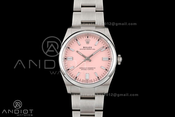 Oyster Perpetual 126000 36mm Clean Plus 1:1 Best Edition 904L Steel Pink Dial DD3230