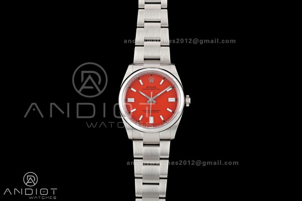 Oyster Perpetual 126000 36mm Clean Plus 1:1 Best Edition 904L Steel Red Dial DD3230