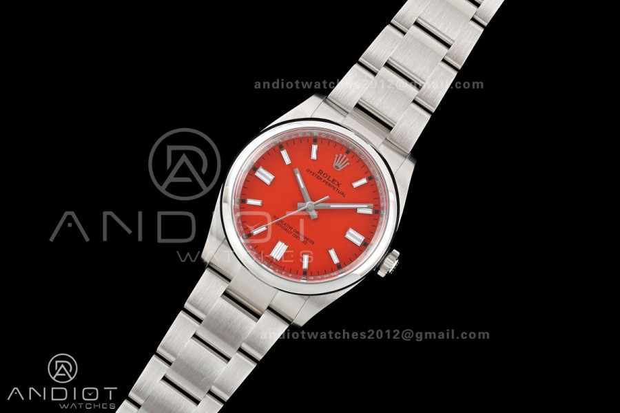 Oyster Perpetual 126000 36mm Clean Plus 1:1 Best Edition 904L Steel Red Dial DD3230