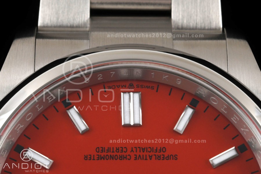 Oyster Perpetual 126000 36mm Clean Plus 1:1 Best Edition 904L Steel Red Dial DD3230