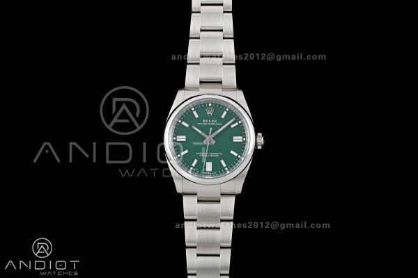 Oyster Perpetual 126000 36mm Clean Plus 1:1 Best Edition 904L Steel Green Dial DD3230