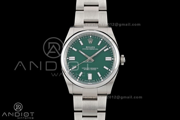 Oyster Perpetual 126000 36mm Clean Plus 1:1 Best Edition 904L Steel Green Dial DD3230