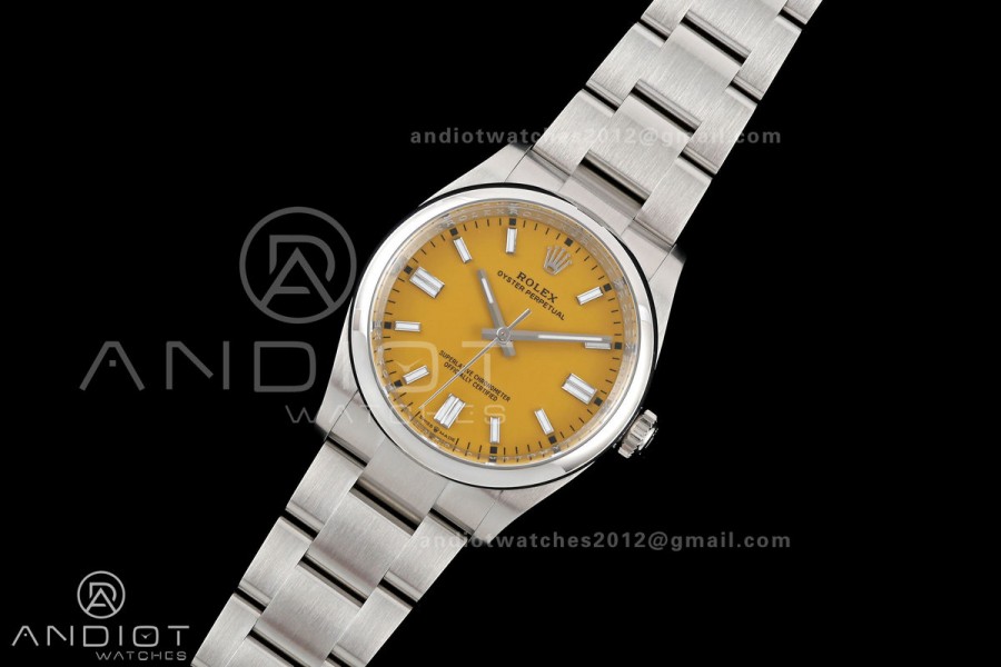 Oyster Perpetual 126000 36mm Clean Plus 1:1 Best Edition 904L Steel Yellow Dial DD3230