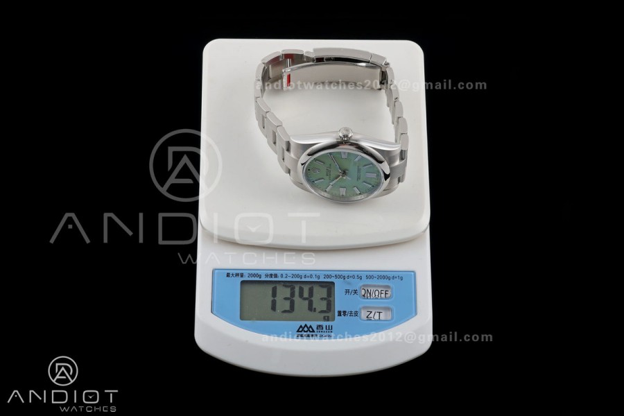 Oyster Perpetual 124300 41mm Clean Plus 1:1 Best Edition 904L Steel Avocado Dial DD3230