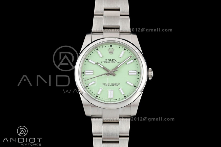 Oyster Perpetual 124300 41mm Clean Plus 1:1 Best Edition 904L Steel Avocado Dial DD3230