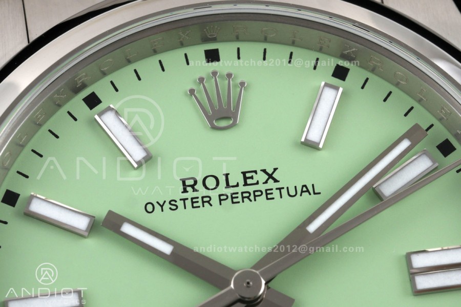 Oyster Perpetual 124300 41mm Clean Plus 1:1 Best Edition 904L Steel Avocado Dial DD3230