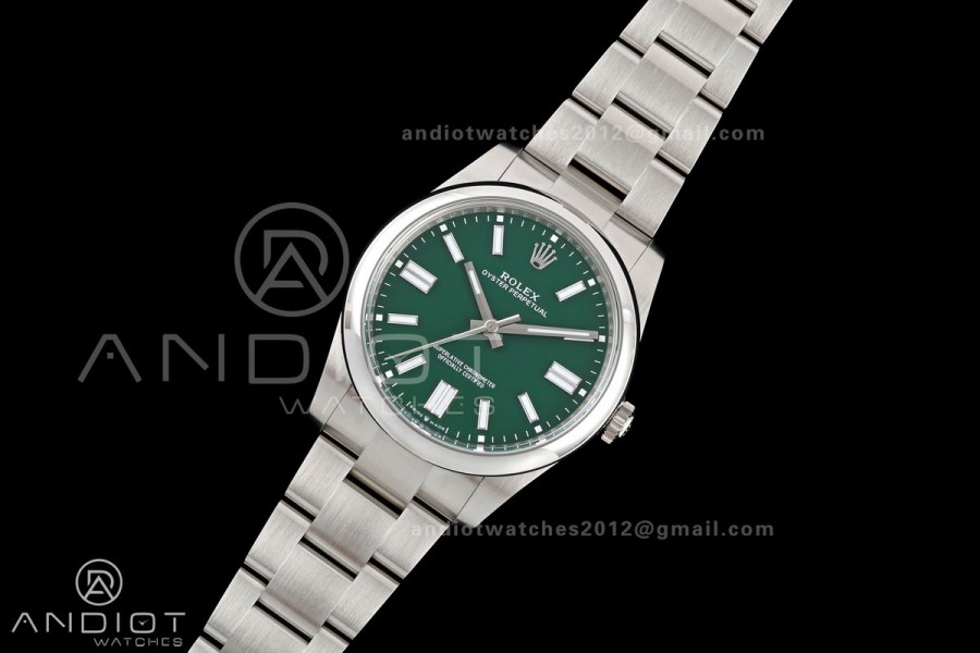 Oyster Perpetual 124300 41mm Clean Plus 1:1 Best Edition 904L Steel Green Dial DD3230