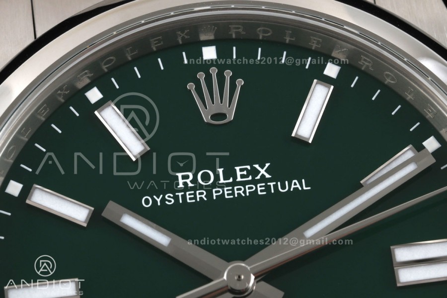Oyster Perpetual 124300 41mm Clean Plus 1:1 Best Edition 904L Steel Green Dial DD3230