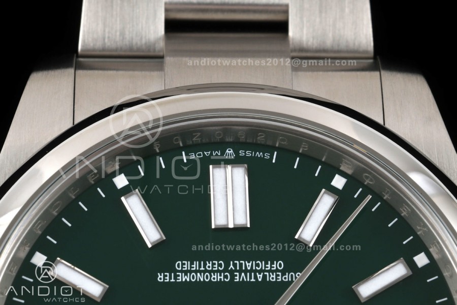 Oyster Perpetual 124300 41mm Clean Plus 1:1 Best Edition 904L Steel Green Dial DD3230