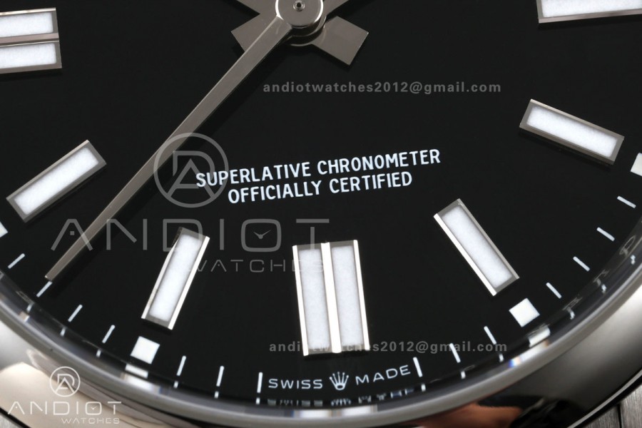 Oyster Perpetual 124300 41mm Clean Plus 1:1 Best Edition 904L Steel Black Dial DD3230