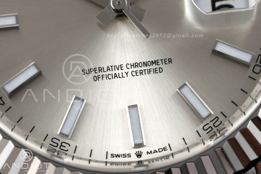 DateJust 41 126334 Clean Plus 1:1 Best Edition Sliver Stick Dial on Jubilee Bracelet DD3235