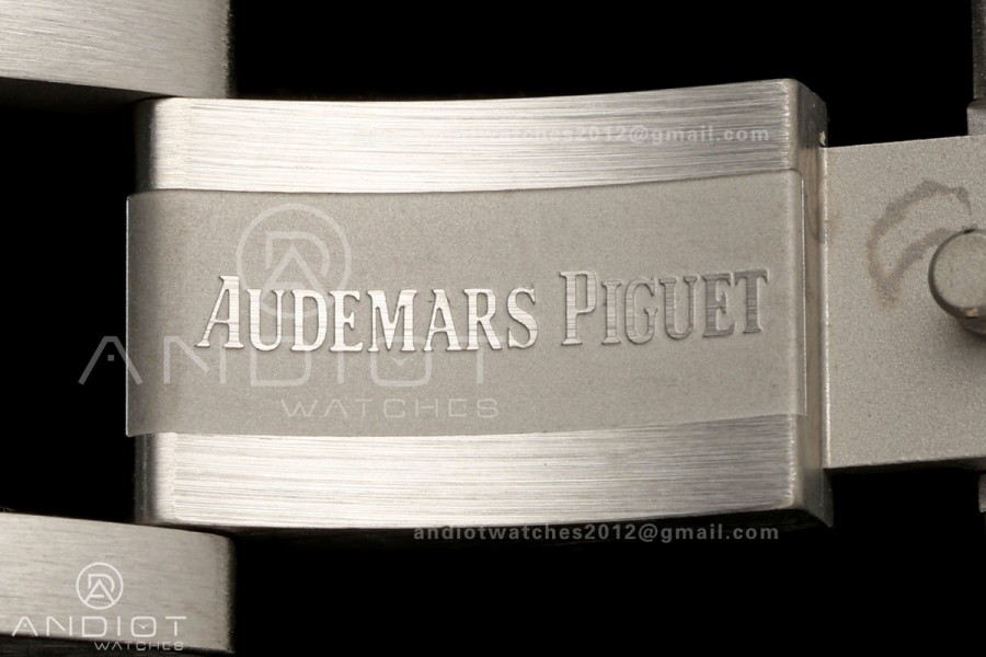 Royal Oak 41mm 15510 SS VSF 1:1 Best Edition Green Textured Dial on SS Bracelet DD4302 Super Clone