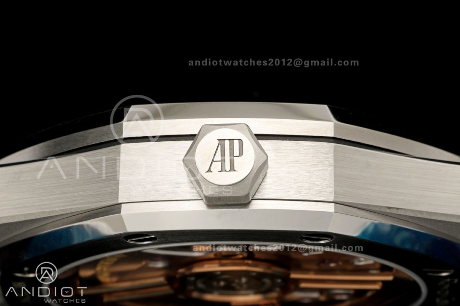 Royal Oak 41mm 15510 SS VSF 1:1 Best Edition Green Textured Dial on SS Bracelet DD4302 Super Clone