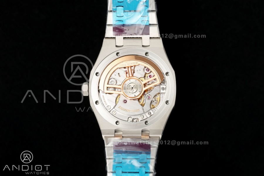 Royal Oak 41mm 15510 SS VSF 1:1 Best Edition Blue Textured Dial on SS Bracelet DD4302 Super Clone
