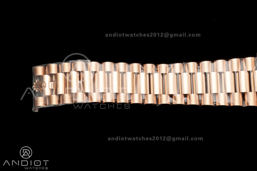 DayDate 40mm 228235 VSF Gain Weight V2 1:1 Best Edition Brown Dial T Diamond Marker on President Bracelet VS3255