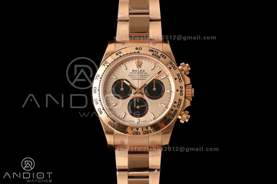 Daytona 126505 Gain Weight VSF 1:1 Best Edition RG/Black Dial On Oyster Bracelet DD4131
