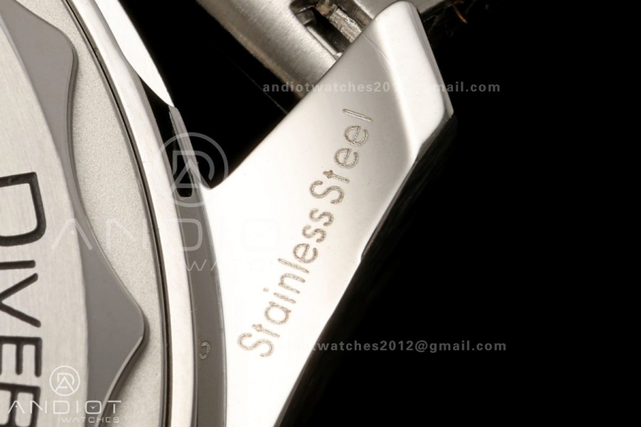 Seamaster Diver 42mm Black Bezel SS VSF 1:1 Best Edition Black Dial On Mesh Bracelet Super Clone 8806