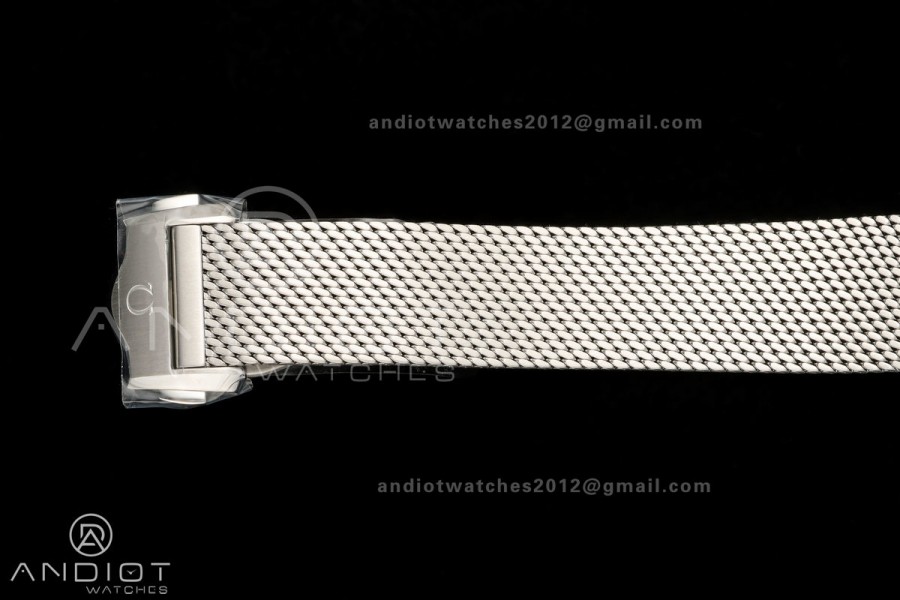 Seamaster Diver 42mm Black Bezel SS VSF 1:1 Best Edition Black Dial On Mesh Bracelet Super Clone 8806