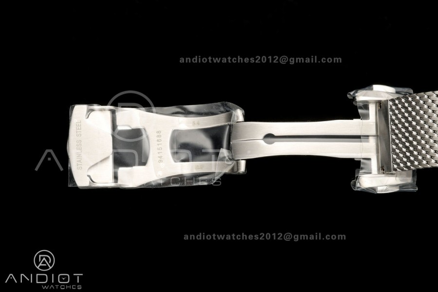 Seamaster Diver 42mm Black Bezel SS VSF 1:1 Best Edition Black Dial On Mesh Bracelet Super Clone 8806