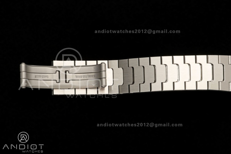 Santos W2SA0033 27x34mm DRF 1:1 Best Edition Silver Dial ON SS/YG SmartLinks Bracelet Ronda Quartz