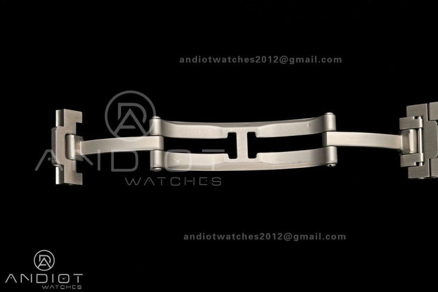 Santos W2SA0033 27x34mm DRF 1:1 Best Edition Silver Dial ON SS/YG SmartLinks Bracelet Ronda Quartz