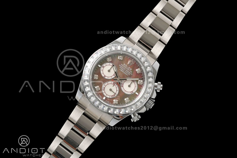 Daytona 126579 Gain Weight QF Gray MOP Dial Diamond Marker On Oyster Bracelet SH4131 (Free Sprung)