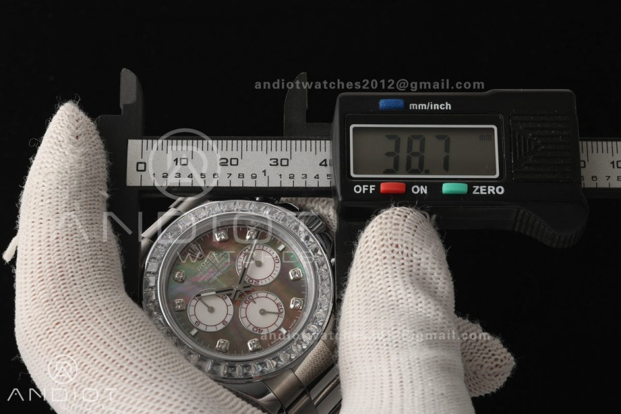 Daytona 126579 Gain Weight QF Gray MOP Dial Diamond Marker On Oyster Bracelet SH4131 (Free Sprung)