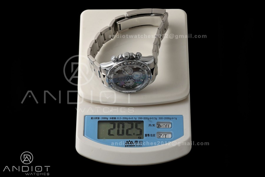Daytona 126579 Gain Weight QF Gray MOP Dial Diamond Marker On Oyster Bracelet SH4131 (Free Sprung)