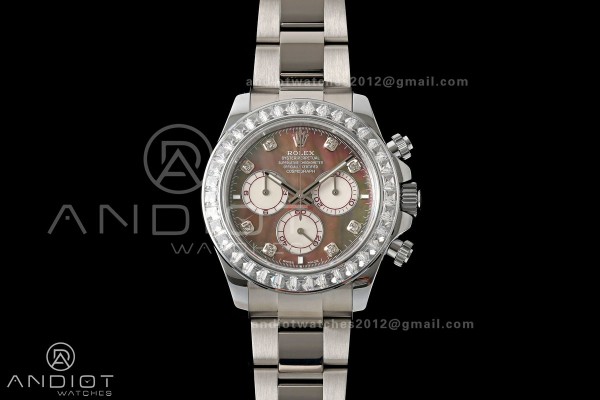 Daytona 126579 Gain Weight QF Gray MOP Dial Diamond Marker On Oyster Bracelet SH4131 (Free Sprung)