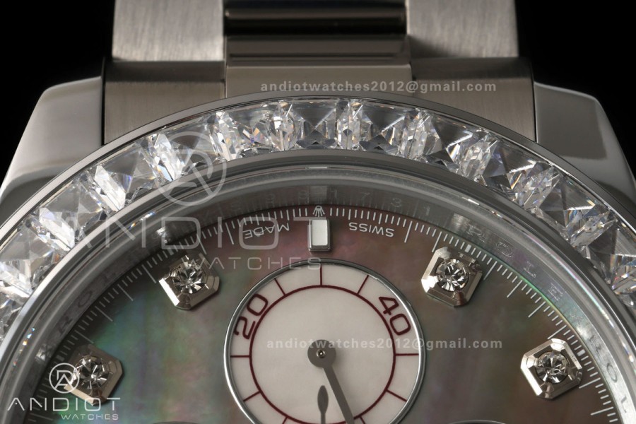 Daytona 126579 Gain Weight QF Gray MOP Dial Diamond Marker On Oyster Bracelet SH4131 (Free Sprung)