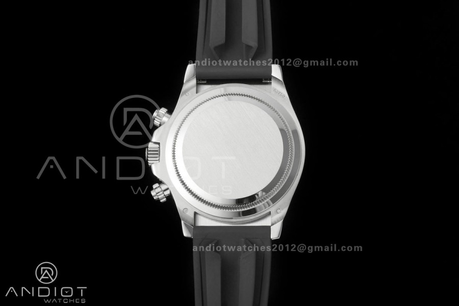Daytona 126589 Gain Weight QF White MOP Dial Diamond Marker On Oysterflex Rubber Strap SH4131 (Free Sprung)