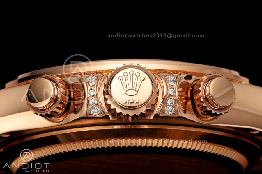 Daytona 126595 RG Gain Weight QF RG Dial T Diamond Marker On Oyster Bracelet SH4131 (Free Sprung)