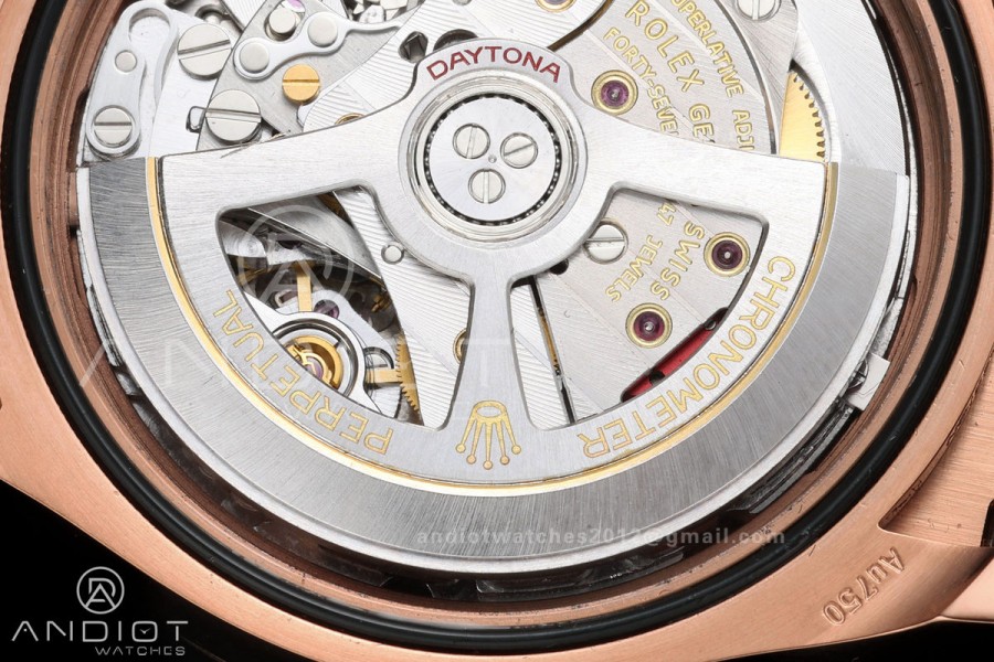 Daytona 126535 Gain Weight Diamond Bezel QF RG Dial T Diamond Marker On Oysterflex Strap SH4131 (Free Sprung)