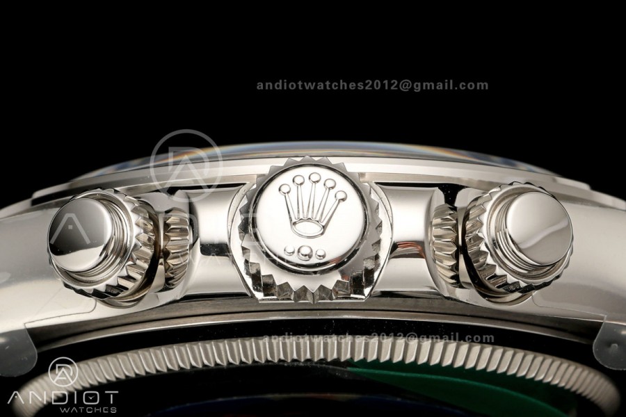 Daytona 126519 VF 1:1 Best Edition Black/Silver Diamonds Dial on Oysterflex Strap DD4131