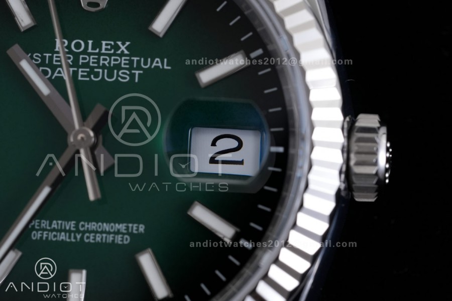 DateJust 36 SS 126234 904L V2 VSF 1:1 Best Edition Green Ombre Dial Stick Marker On Jubilee Bracelet DD3235